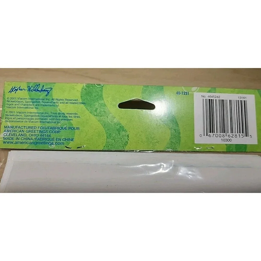 Spongebob Squarepants 8 ct Party Plastic Gift Loot Treat Favor Bags NEW SEALED